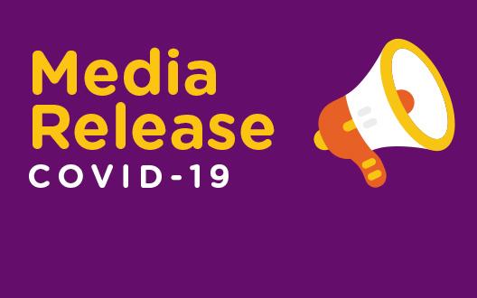 media release text with megaphone icon